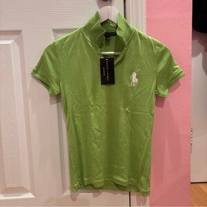 Ralph Lauren Women’s Lime Green Polo T Shirt (NEW)